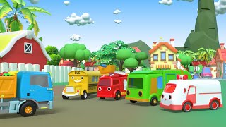 Rain Rain Go Away Song, Wheels on The Bus Dance | Cartoon Cars Animation Nursery Rhymes for Kids