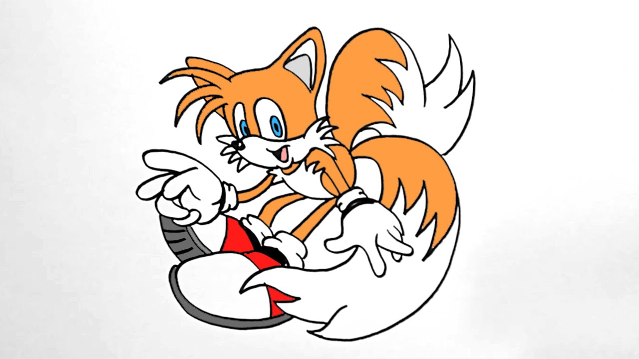 How to Draw TAILS | SONIC THE HEDGEHOG - YouTube