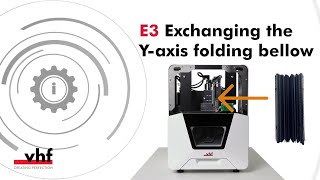 E3 – Exchanging the Y-axis folding bellow