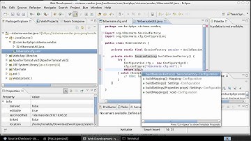 Aula 3 Eclipse e JSF 2.0 Vendas: Configuração Hibernate