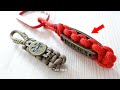 Double Sided - How to Make Paracord Key Fob with Charm on the Each Side - 1 Strand Technique