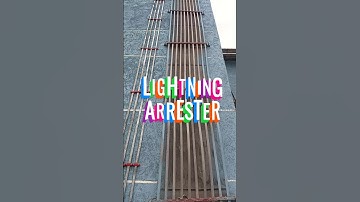 Lightning Arrester Install Building Structures Surges #engineering #youtubeshorts #viral #shortvideo