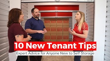 10 Tips for New Self-Storage Customers
