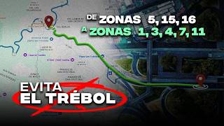 The new route to avoid El Trébol