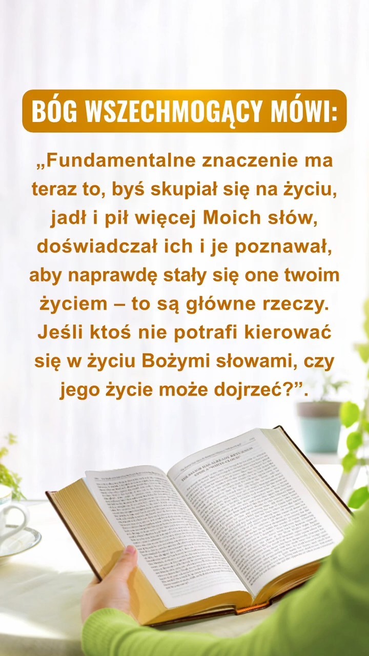 Wycisz się przed obliczem Boga, Czytaj Jego słowa