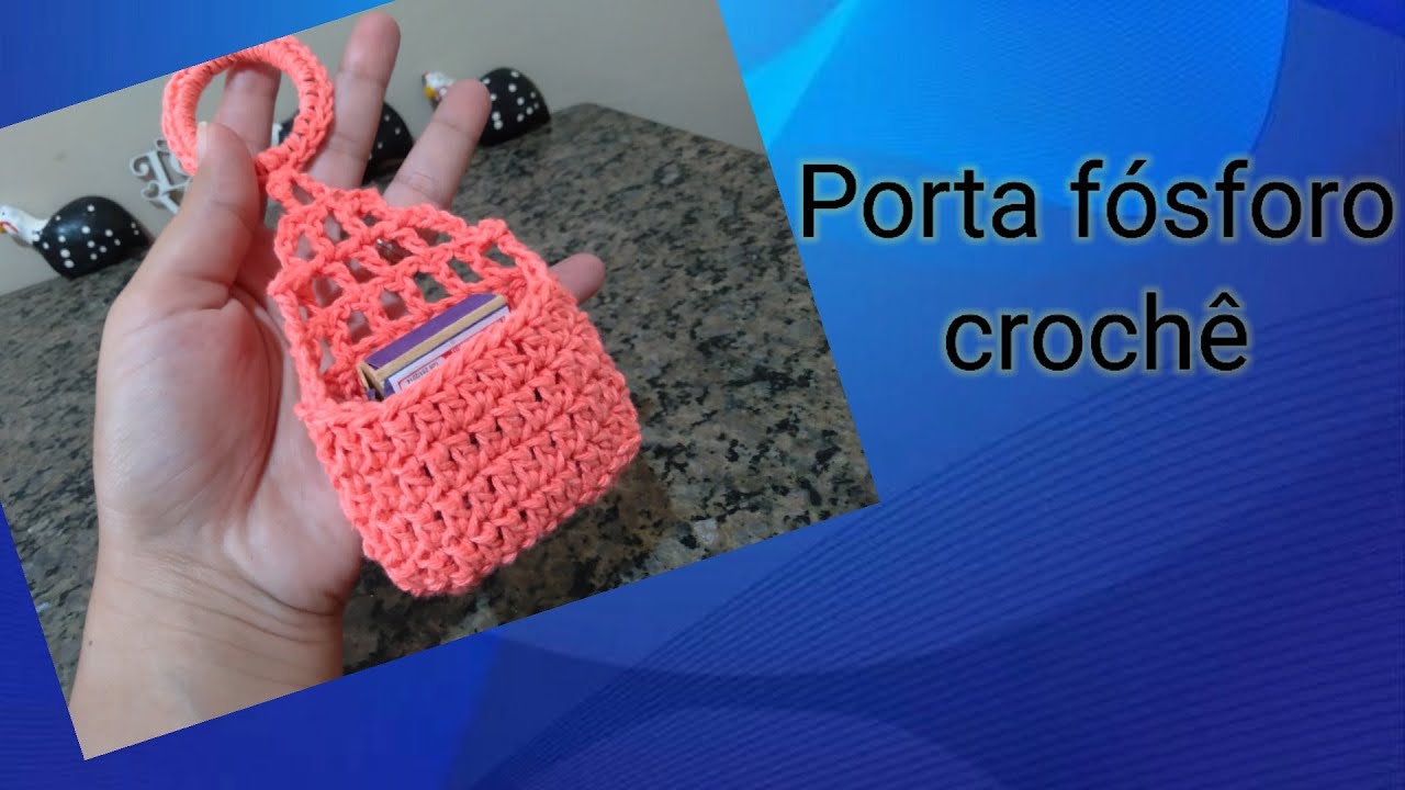 porta fósforo crochê  econômico