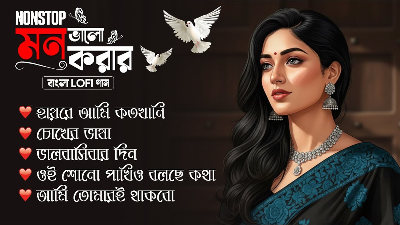 মন ছুঁয়ে যাওয়া বাংলা লফি গান | Bangla Romantic Lofi Collection | Late Night Relaxing Jukebox 2026