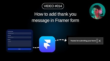 How to add a custom thank you message on form submission in framer form.