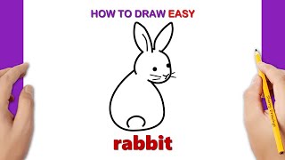 How to Draw a BUNNY Easy | Easter Drawings