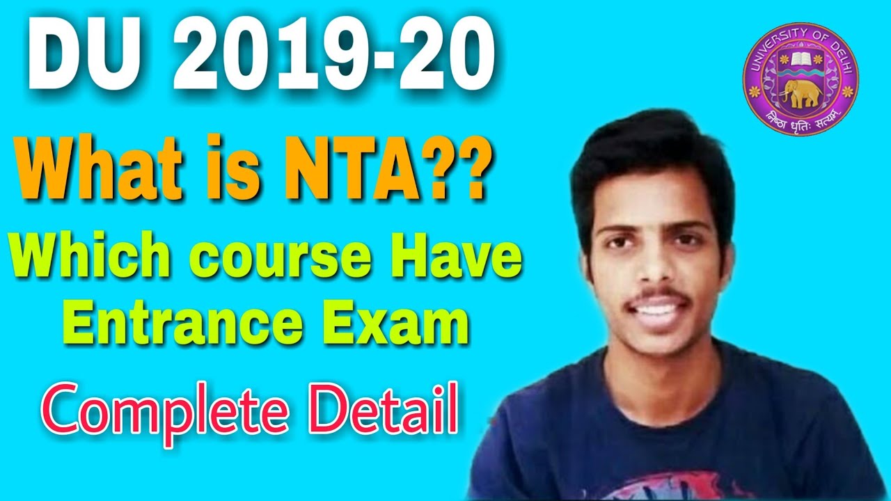 Entrance Exam In DU Through NTA || DELHI UNIVERSITY ADMISSION 2019|| CLUSTERcareer
