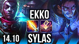 EKKO vs SYLAS (MID) | 11/1/5, Legendary, 800+ games | BR Master | 14.10