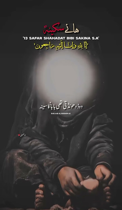 #Inna lilahy wa inna elaihy rajeoon😭🥺         #13safarshahadatbibisakina😭 #nohabibisakina