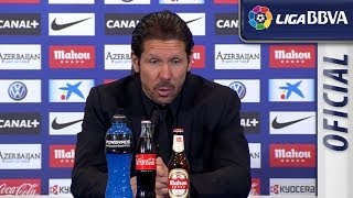 Rueda de Prensa de Simeone tras el Atlético de Madrid (4-0) Real Sociedad - HD