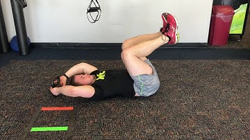 Reverse crunch dead bug