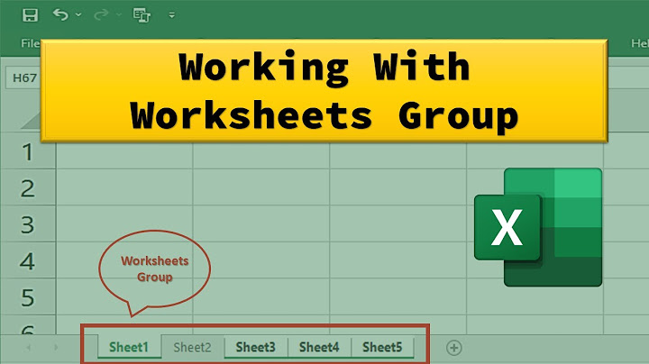 How do you group select worksheets in Excel?