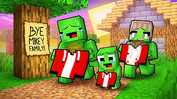 JJ Family is LEFT FOREVER in Minecraft! (Maizen)