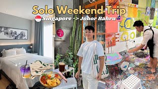 Weekend Trip to Johor Bahru🇲🇾: cafe hopping, art jamming & staycay | Vacay Outfit Showcase w/ ZALORA