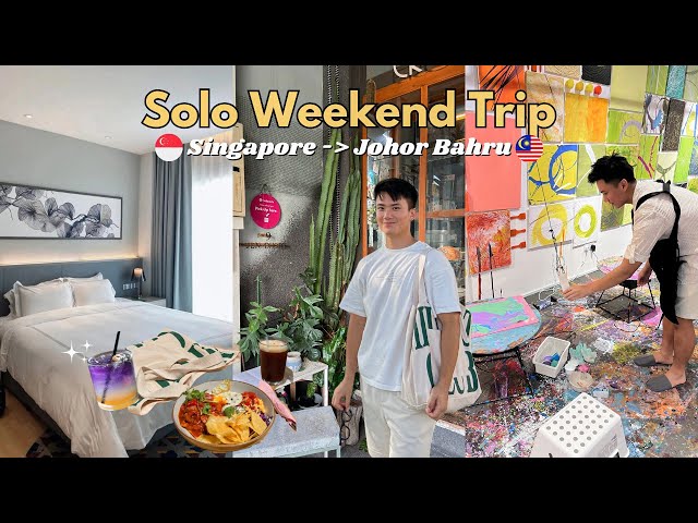 Weekend Trip to Johor Bahru🇲🇾: cafe hopping, art jamming & staycay | Vacay Outfit Showcase w/ ZALORA class=