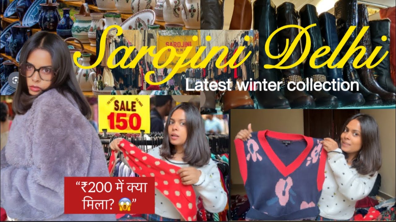 ₹200 WINTER HAUL 😱 | Sarojini Nagar Delhi | Christmas Look Under Budget
