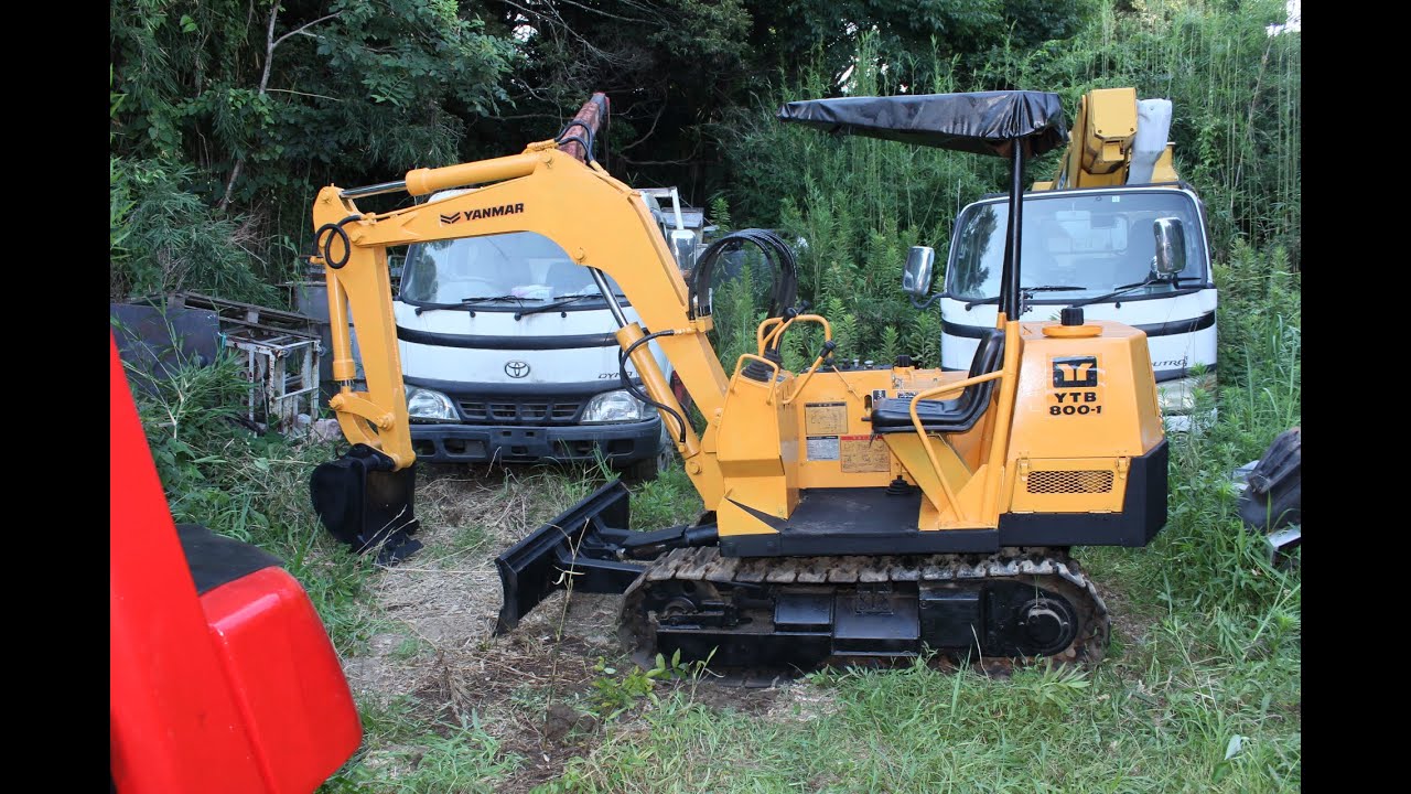 MINI YUMBO YANMAR YTB 800-1 機関 動作共 良好 - YouTube