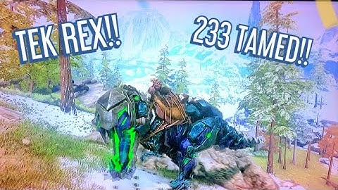 TAMING A TEK REX!! | Ark Survival Evolved #23