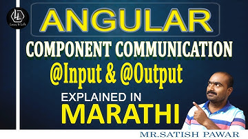 #angular Angular | Component Communication In Angular | @Input, @Output, Event Emitter | In Marathi