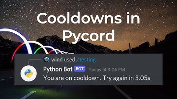 Adding Cooldowns to Slash Commands! | Pycord