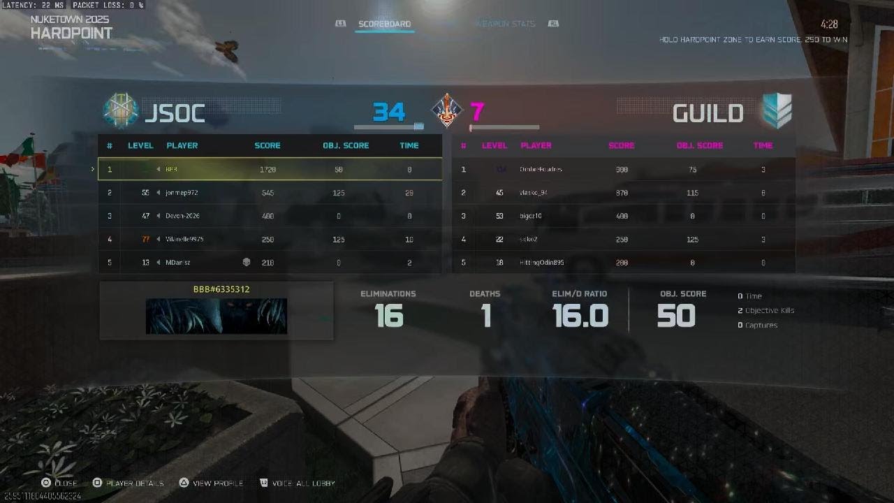 Bo7 184 kills and nuke