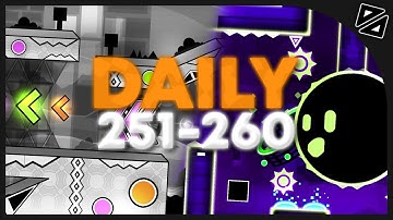 Daily Levels [#251-#260] (ALL COINS) - Geometry Dash (Metro, Reflection, Pegasus, ...)