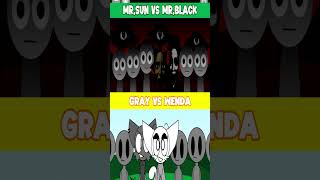 Sprunki Mr.sun X Black Vs Gray X Wenda