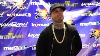 NIcky Jam en la sala de prensa del Miami Bash 2015