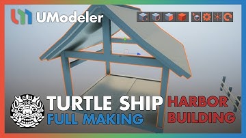 3D Modeling in Unity - Full Making Video of modeling and unwrapping a  harbor building.