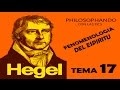 TEMA 18.3 HEGEL FENOMENOLOGIA DEL ESPIRITU