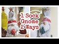 DIY Sock Gnome || Fall & Christmas DIY