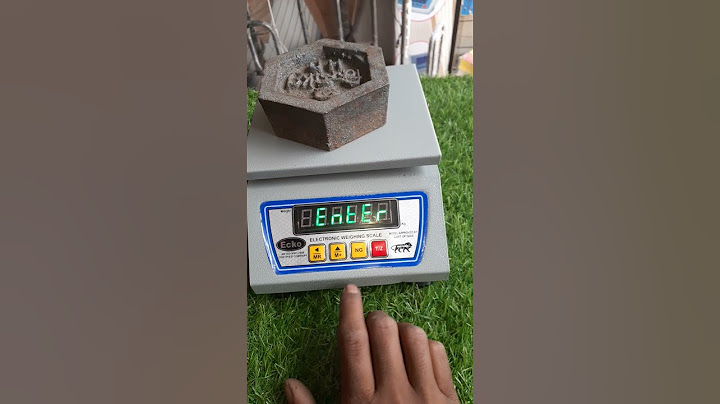 Weighing scale calibration 30kg into 2g Enter Card