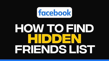How To find Facebook Hidden Friends List | Quick And Easy