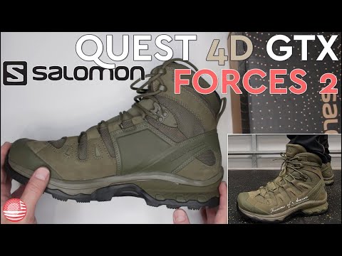 Salomon Quest 4D Forces (Salomon Tactical Boots Review) - YouTube