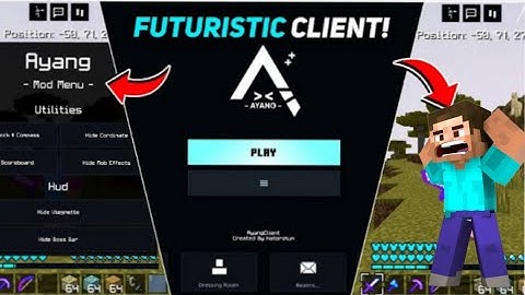 THE FUTURISTIC CLIENT FOR MINECRAFT PE | ayang client