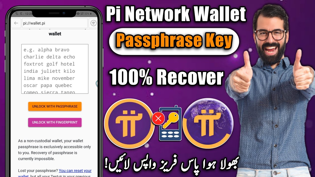 How To Recover Forgotten passphrase key | pi network wallet passphrase