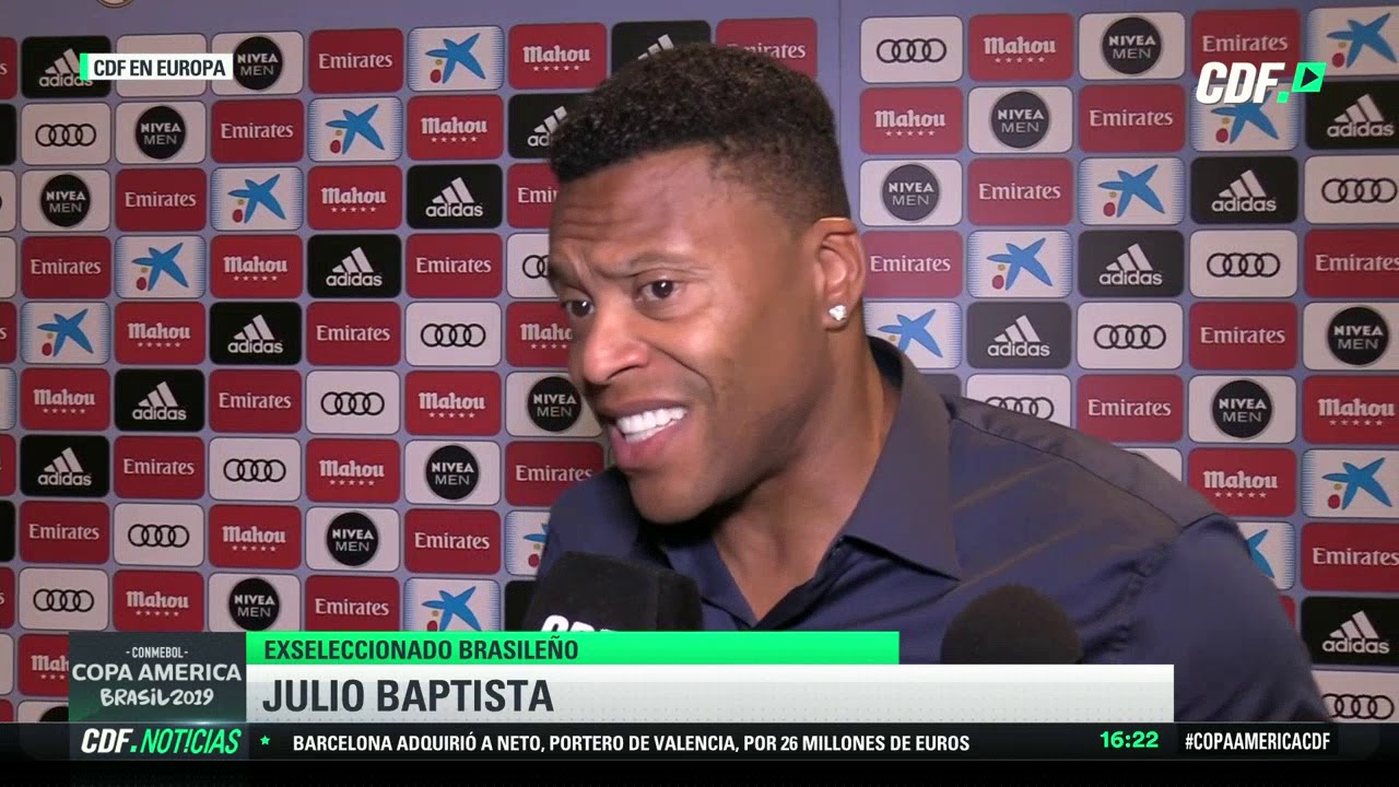 Ex jugador brasileño Julio Baptista habló de la Copa América 2019 y de La Roja la roja partidos