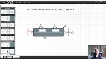 RC circuit in DC or steady-state, how to simulate in circuitlab
