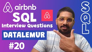 Airbnb SQL Interview Question | Airbnb | SQL Interview Questions | Data Analyst | SQL