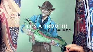 Tempera Illustration Rdr2 Fanart