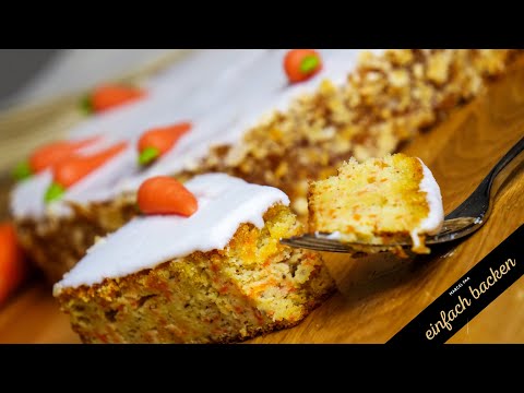 Video: Karotten-Tee-Kuchen Mit Frischkäse-Zuckerguss
