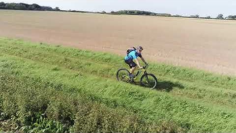 Parrot Anafi follow me mode whilst on mountain bike