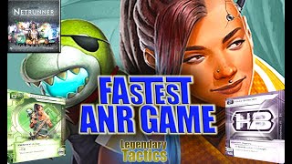 The FASTEST Android Netrunner Game / Cyber Exodus Data Pack / Have you ever won a game this fast