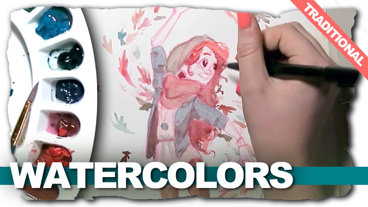 Fall Watercolor | Speedpaint - Youtube