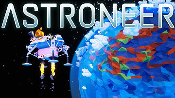 Space Exploring The Cosmos! - Our New Giant Shuttle - Astroneer Gameplay