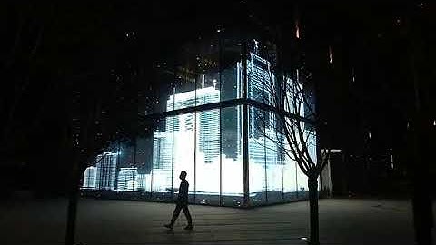 Yaham transparent display shines for Vanke !