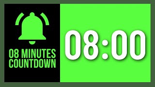 Green Screen 8 minutes Countdown Timer